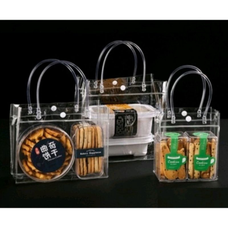 

Tas Mika / Bag Transparant / bening Goodiebag hampers souvenir - Tas mika
