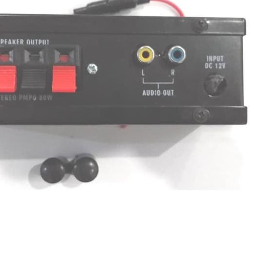 ☑ Paket Box mini Amplifier stereo dukung Mp3 dan microphone input Ready ✧