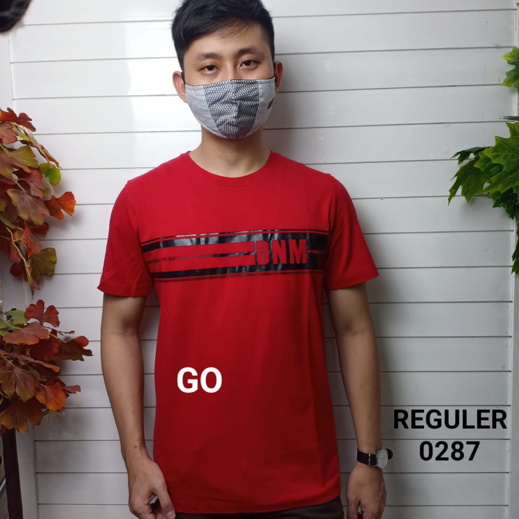 gof MAXMILLIAN KAOS A (Regular) Pakaian Pria Atasan Kaos Oblong Original Lengan Pendek