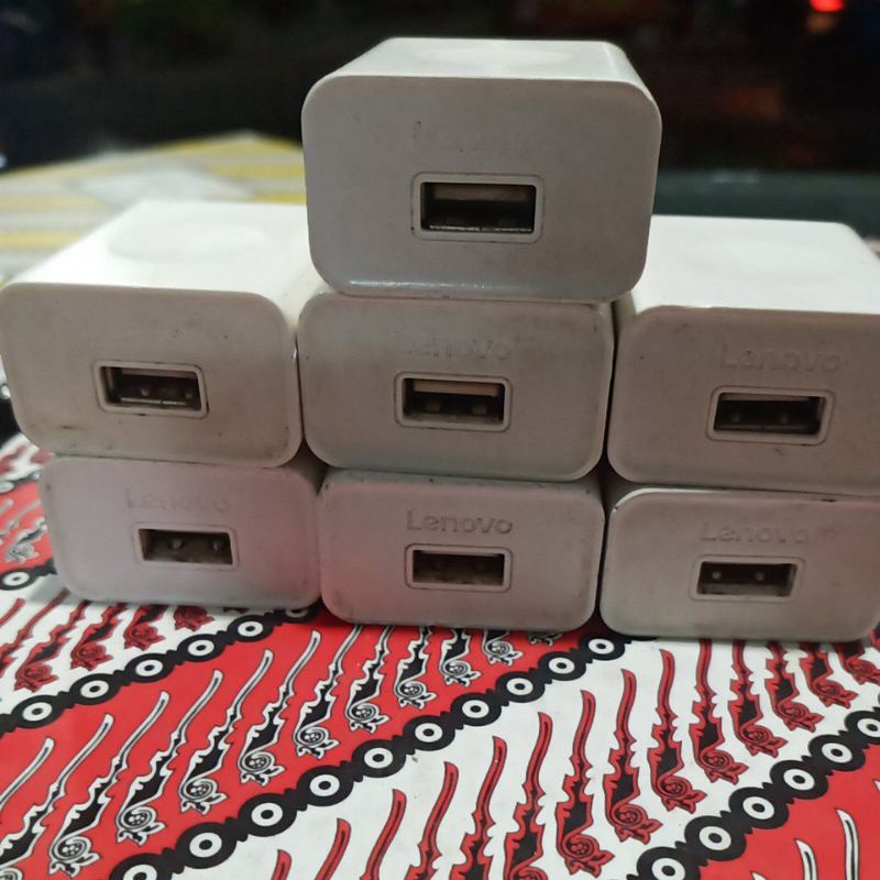 adaptor kepala charger asli bekas hp lenovo 1A