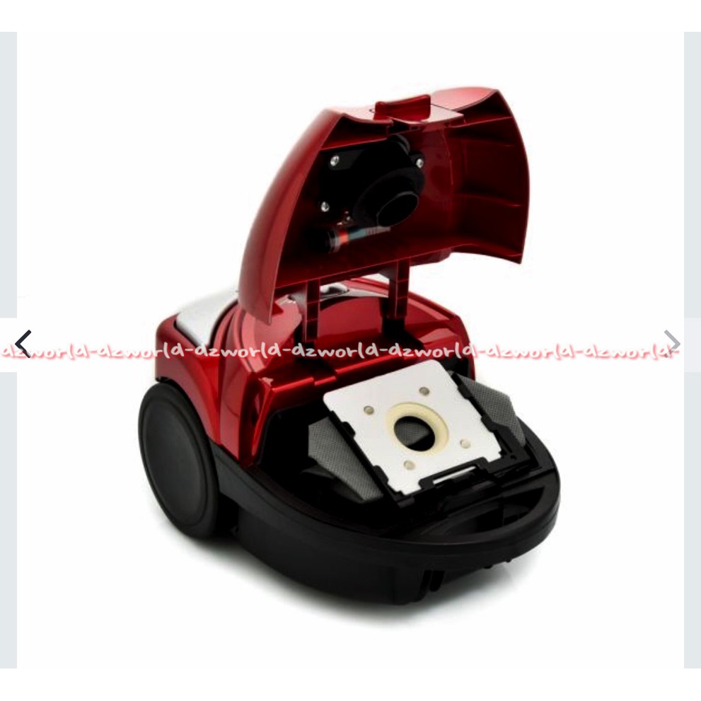 Krisbow Vacum Cleaner Alat Penghisap Debu Dan Kotoran Kering Baik Dilantai karpet Vacuum Hisap Debu Merah Red