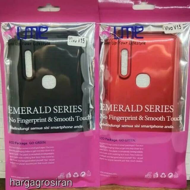 Baby skin ultrathin casing softcase ume emerald Vivo V15