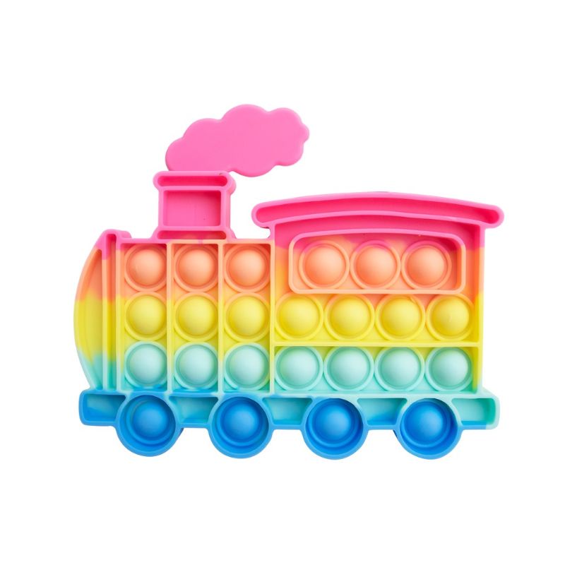 POP IT RAINBOW FIDGET TOYS Mainan Anak Edukasi Murah Pop Its Unicorn New Fidget Push Bubble Kids Kid-KERETA API