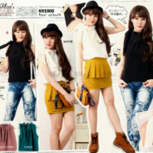 

Bluse pita kerah