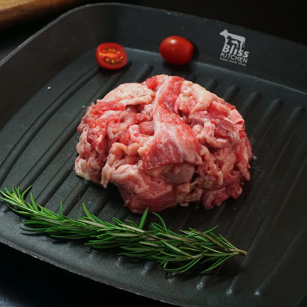 Trim US Sliced Beef / Tetelan Daging Shortplate Beef 250gr