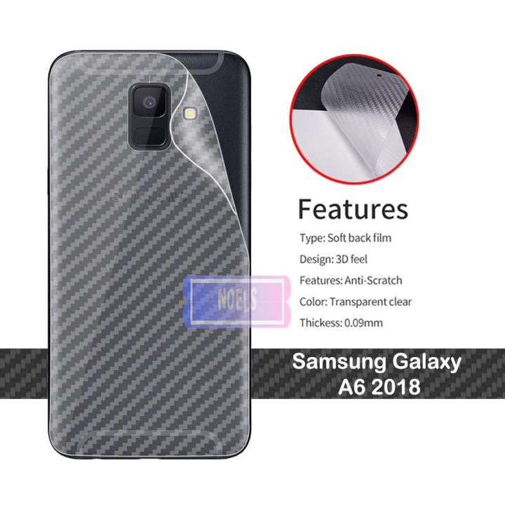 Back Skin Carbon Samsung A6 - Skin Carbon Samsung A6