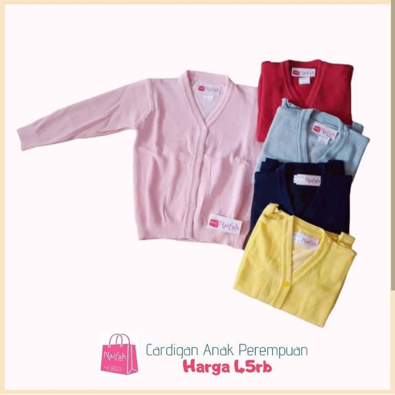 Cardigan rajut anak usia 2-4 tahun