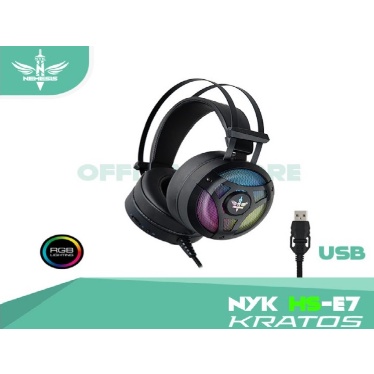 Headset Gaming Nyk Kratos RGB 7.1 HS-E7