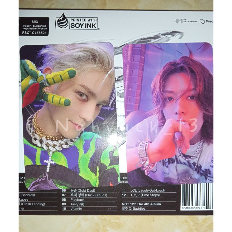 (READY) PC NCT 127 TAEYONG YUTA DIGIPACK 2 BADDIES