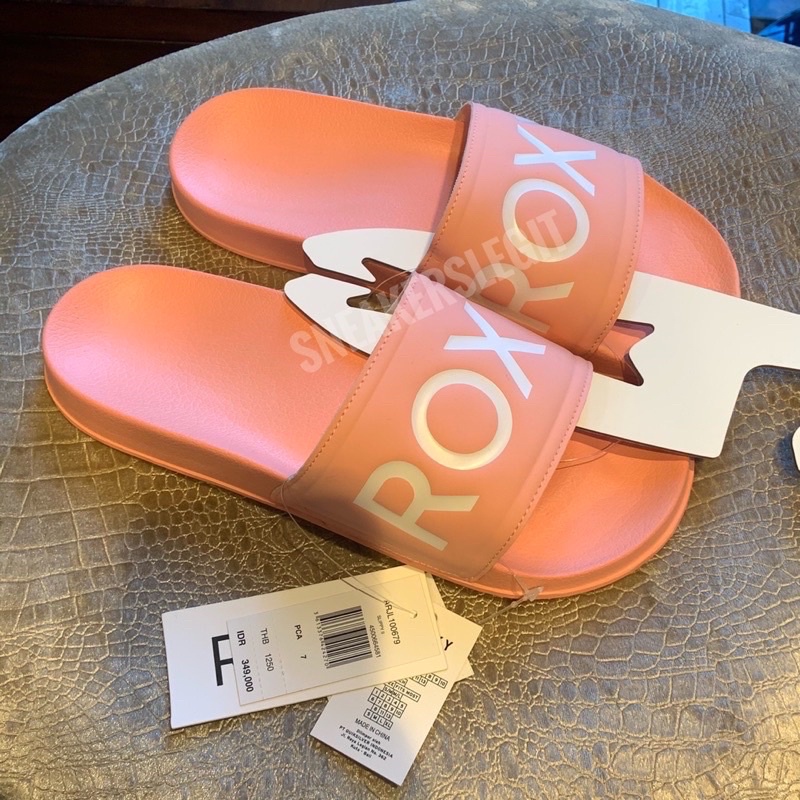 sandal slide roxy pink