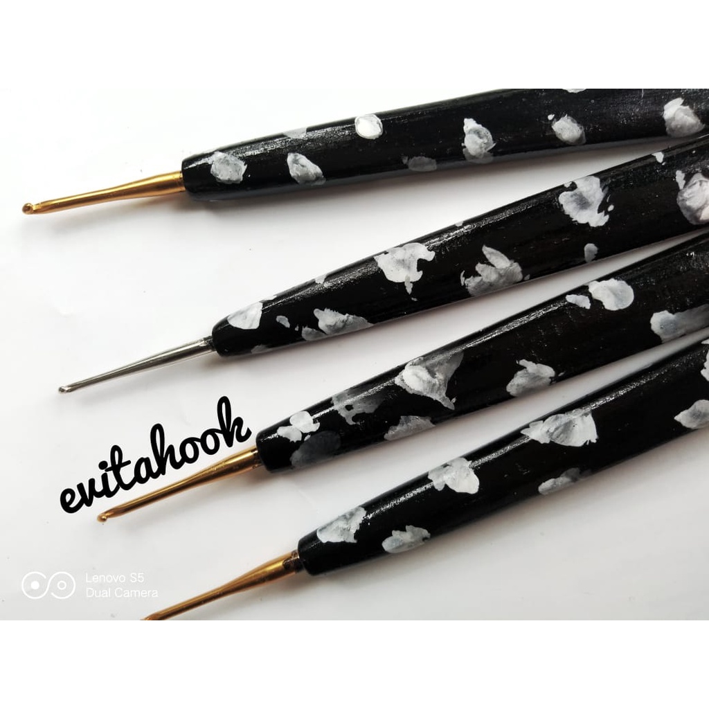 2pcs hakpen rajut/tulip gold/hakpen custom/hakpen nama