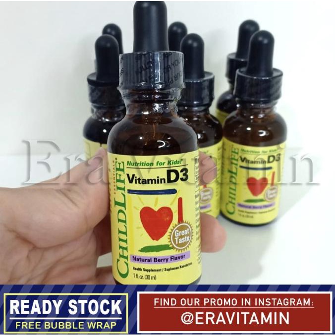 

(Ready) Childlife Vitamin D3 Drop Natural Berry Flavor 30Ml Child Life