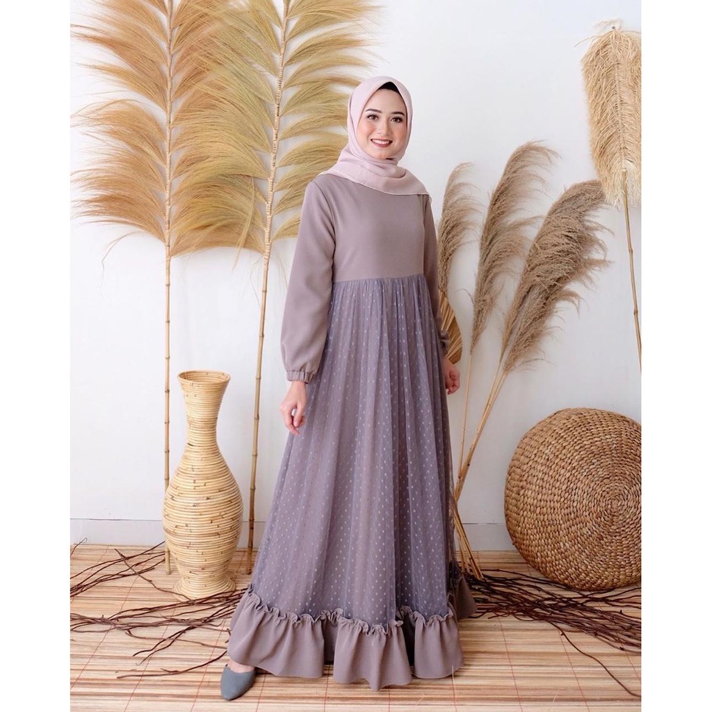 Nasita Dress / DRESS WANITA MUSLIMAH / CASUAL DRESS - DRESS KEKINIAN / BAJU KONDANGAN
