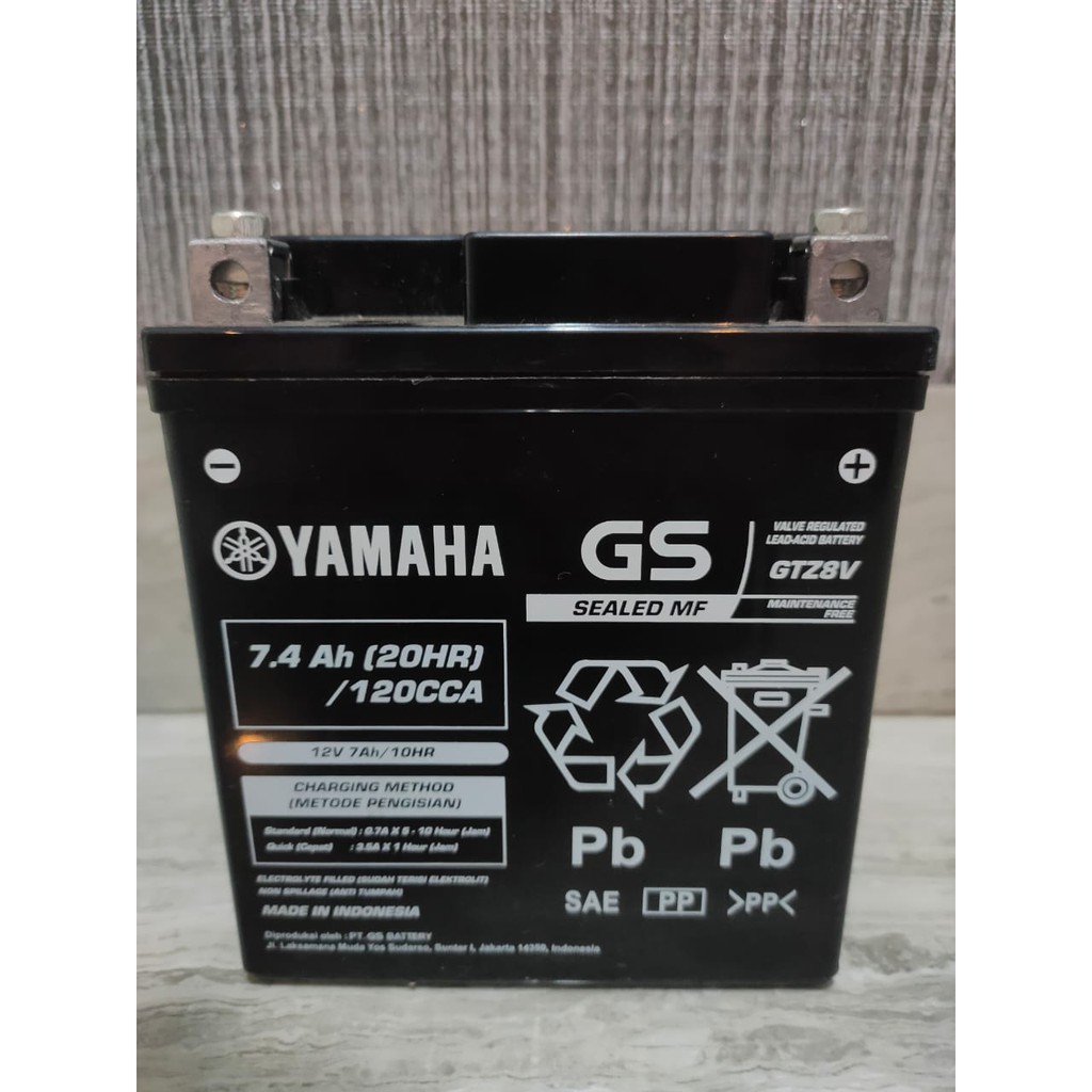 Jual Aki Motor GS GTZ8V / Xmax, R25, MT25, Nmax Old, CBR 250, KLX 250