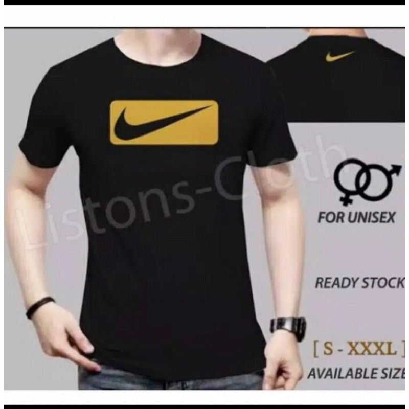 BAJU KAOS TSHIRT PRIA WANITA FASHION BRANDED SPORTY LOGO NIKE SABLON