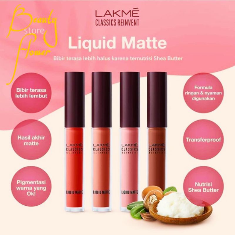 FLASH SALE LAKME CLASSIC LIQUID MATTE LIP CREAM KOSMETIK
