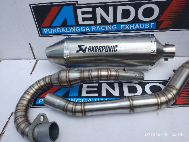 Knalpot Racing Akrapovic Fullsystem CRF150 KLX 150 S L G BF dtracker old new CRF150-1