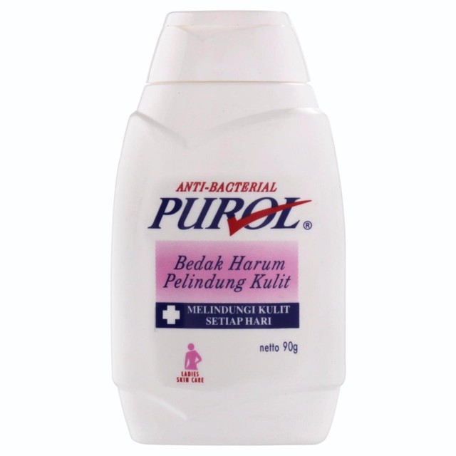 Purol Pink Bedak Antibacterial 90 g