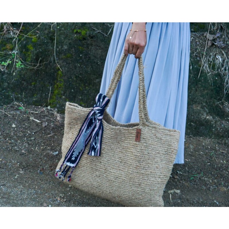 tas rajut rami musim panas | tas pantai rajut rami | tas pantai ramah lingkungan | tas pinterest