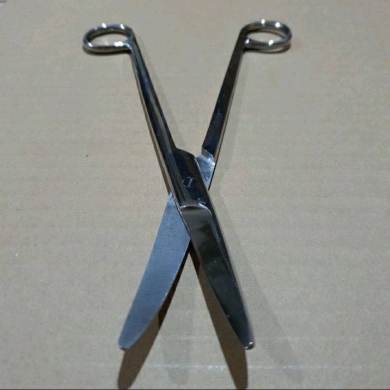 Gunting IUD 24 cm Bengkok / Mayo Scissors Curved 24cm/ Gunting Operasi  / Gunting IUD /Gunting IUD 24cm Lurus