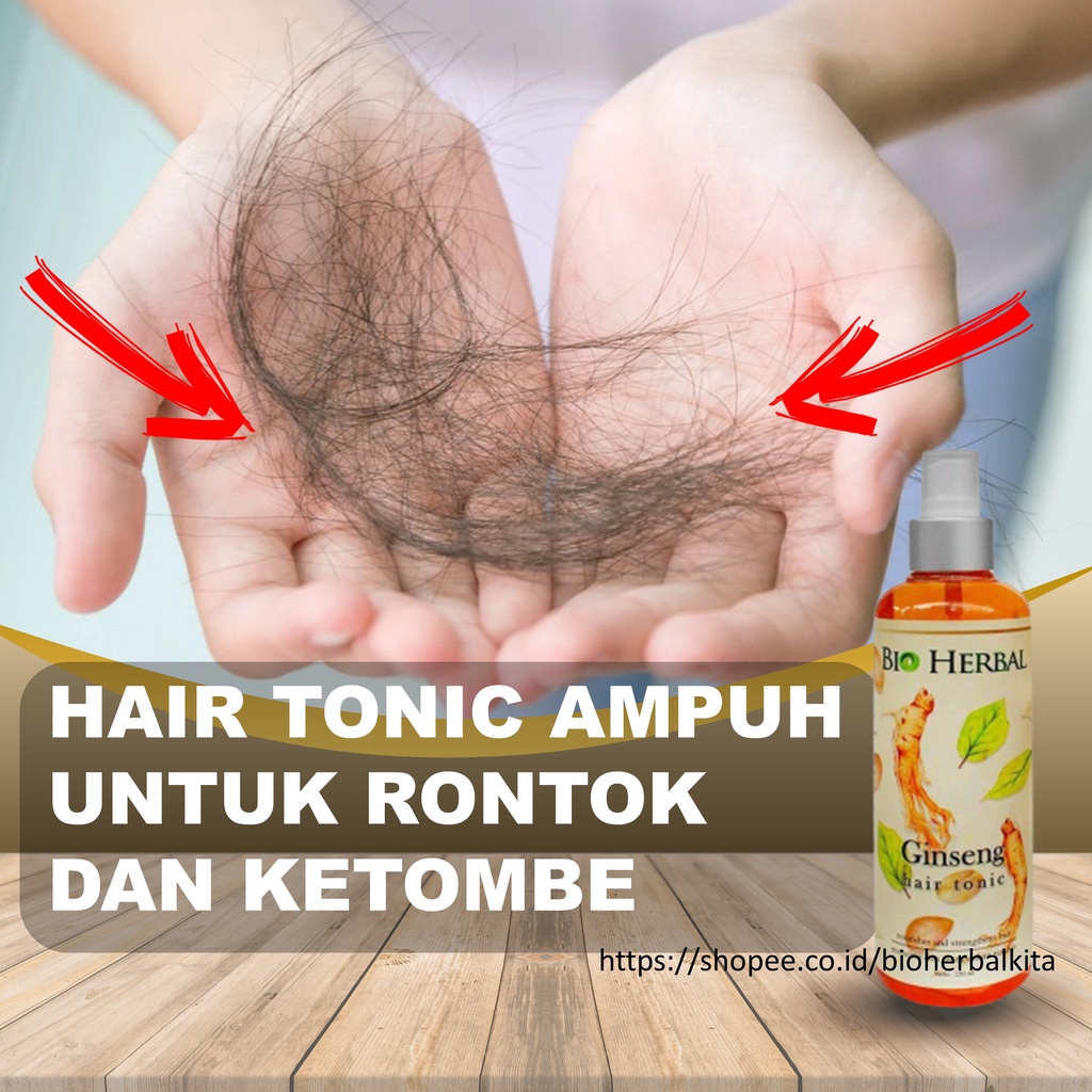 Jual Obat Rambut Rontok Parah Hair Tonik Gingseng Pencegah Rambut ...