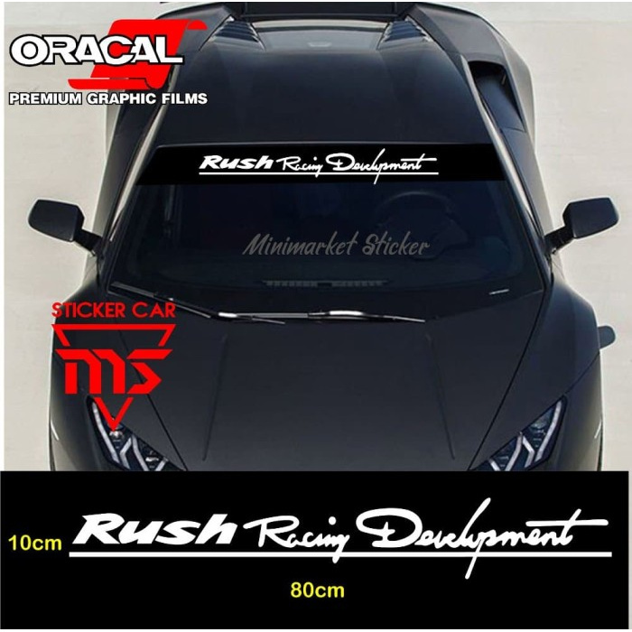 sticker stiker rush kaca cutting sticker mobil toyota rush racing Keren
