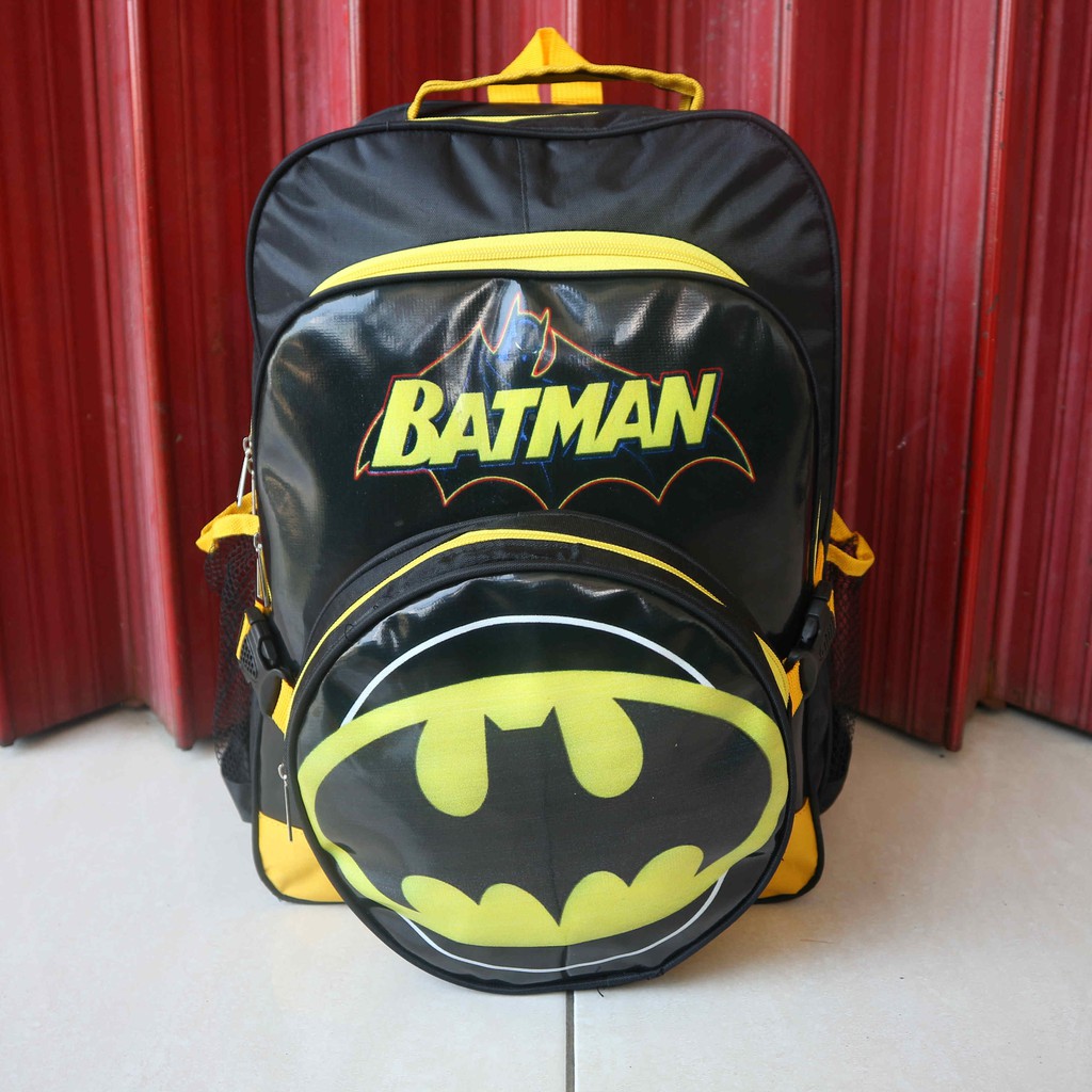 Tas Fashion Anak 2in 1 Bisa Selempang Dan Ransel Motif Batman Kekinian