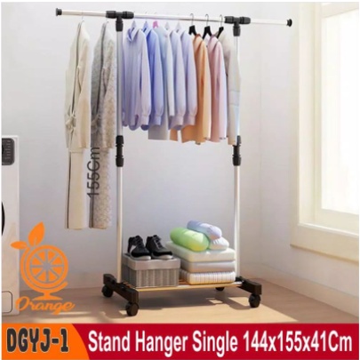 Rak Gantung Baju Serbaguna / Single Stand Hanger / Rak baju portable