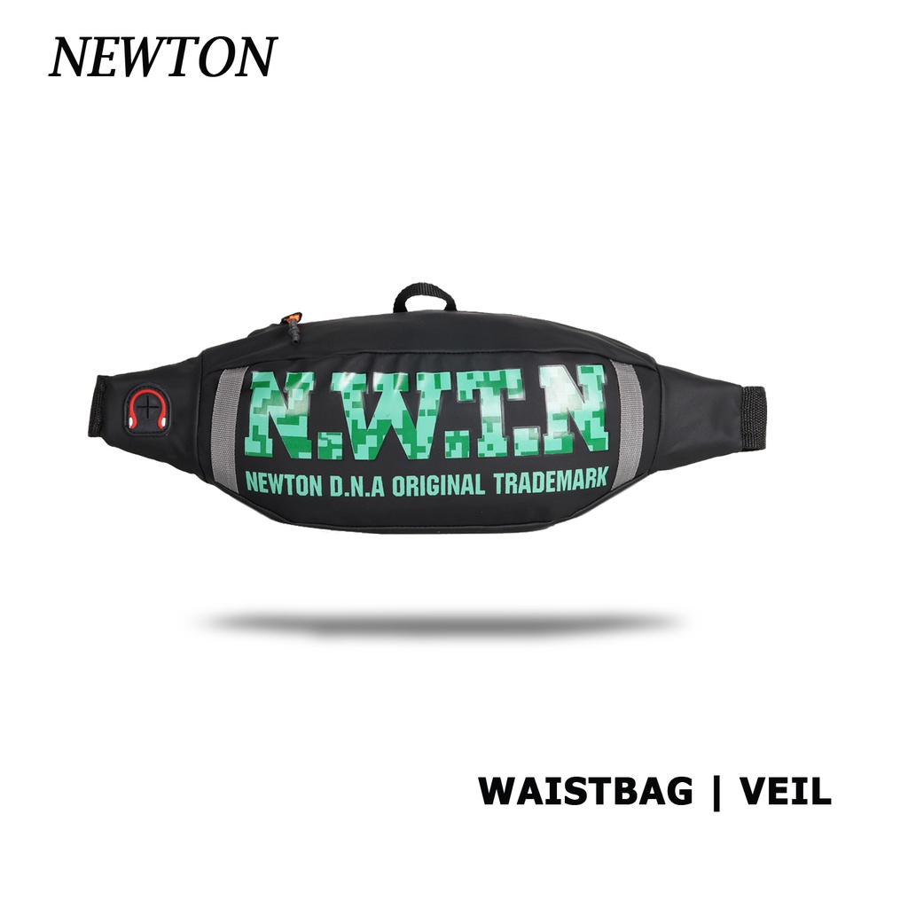 NEWTON - Tas Wasitbag Newton Veil/Tas Pinggang Pria/Tas Waistbag Waterproof/Tas Fashion Pria