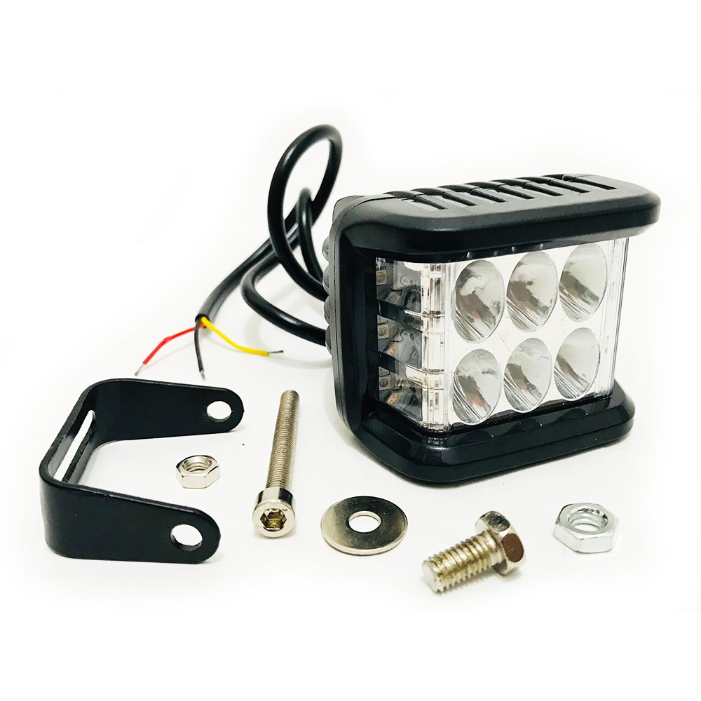LAMPU LED TEMBAK SOROT MOBIL MOTOR 6 MATA LED 12 WAT 12 VOLT