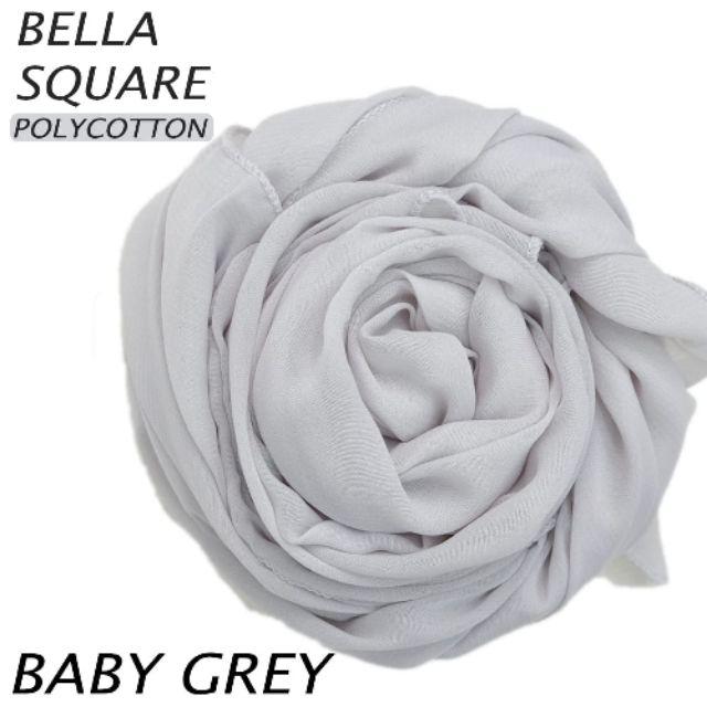 JILBAB SEGIEMPAT BELLA SONIC B LASER CUT ANSANIA-BELLA SONIC BB GREY