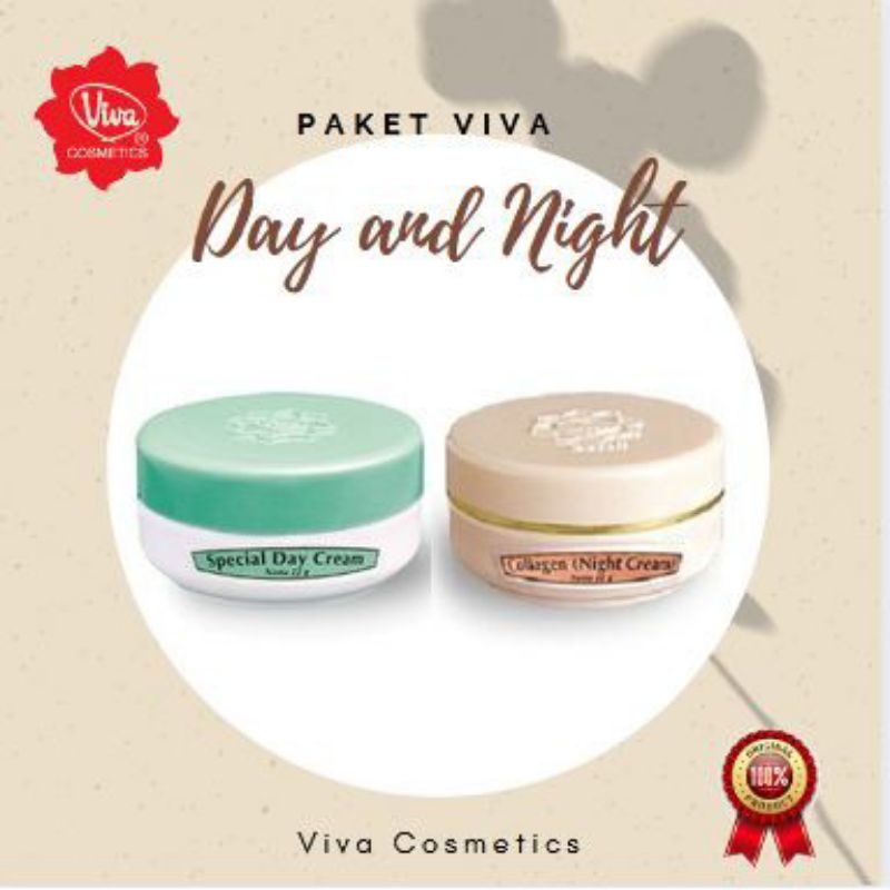 1 PAKET KRIM SIANG &amp; MALAM VIVA BPOM