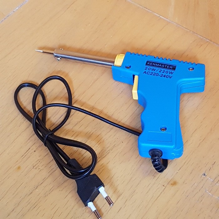 Kenmaster Dual Heat Solderin Iron - Alat Solder Pistol Tembak 20V-200W