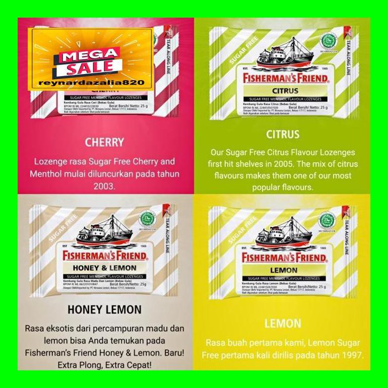 

Chrnar Fisherman'S Friend Candy Lozenges 25 Gr-Permen Sugar Free Fisherman - Sf Mint Chch50D