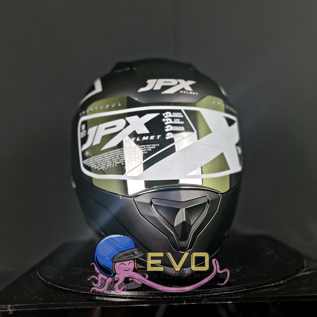 HELM JPX X-819 SOLID BLACK DOFF ( ONGKIR 2KG ) JPX HELM FULLFACE TERBARU JPX ORI FULL FACE