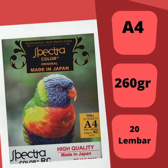 

(DISKON TERMURAH) Spectra Silky 260 gram Kertas Photo Silky Photo Paper Spectra