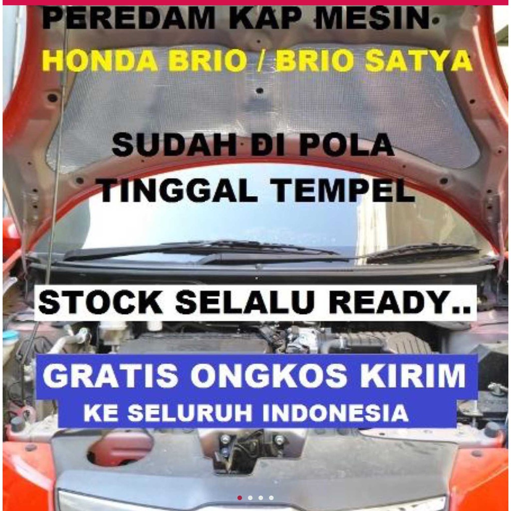Peredam Kap Mesin Mobil Honda BRIO Atau BRIO Satya - peredam panas alumunium