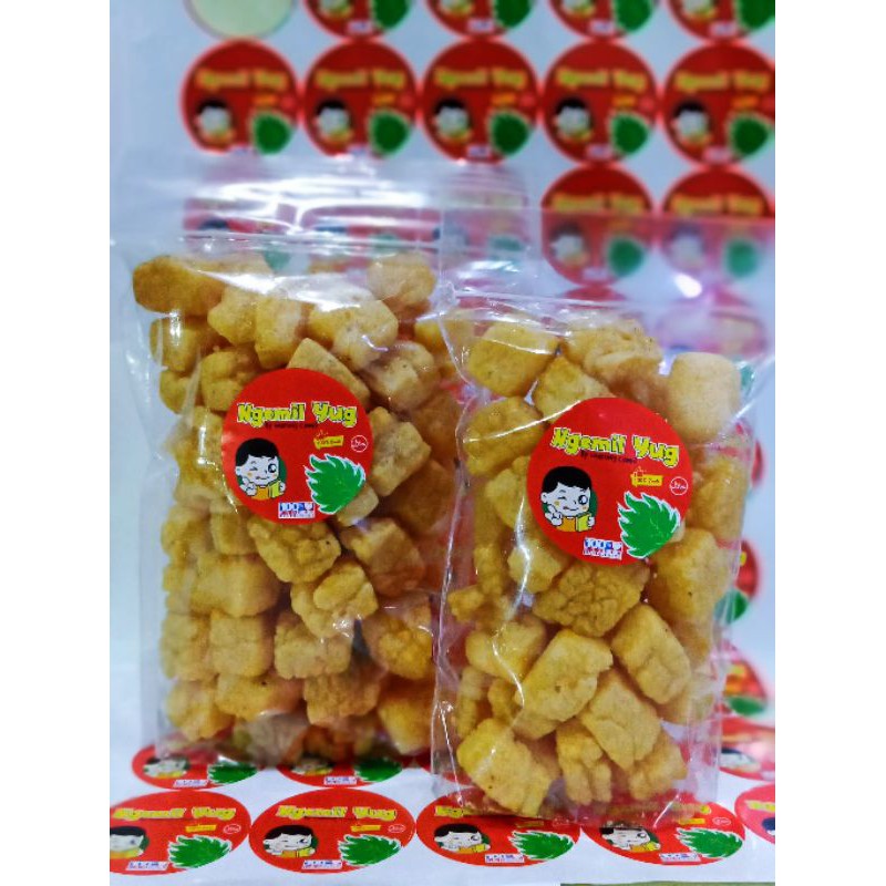 

kerupuk kulit dadu / kerupuk kulit sapi kemasan 50gr/100gr/200gr gurih dan renyah