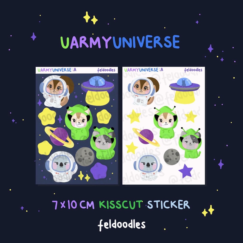 

FELDOODLES UARMYUNIVERSE DECO MINI STICKER