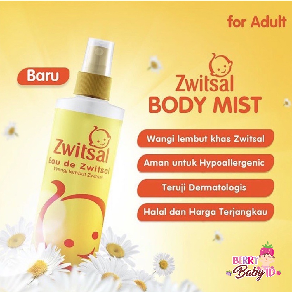 Zwitsal Eau De Toilette Body Mist Perfume Parfum Anak Dewasa 100 ml Berry Mart