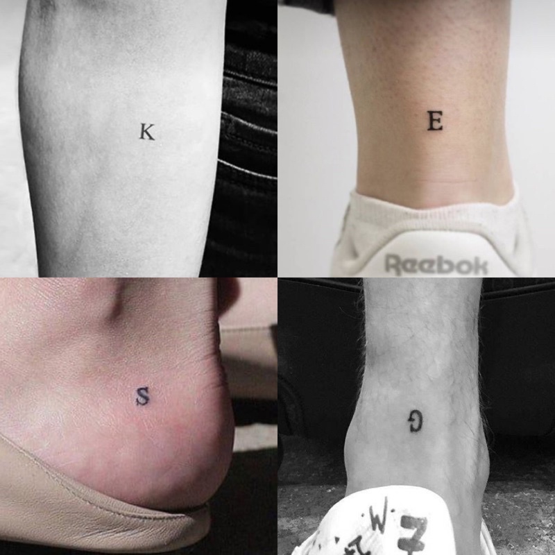 TATO TEMPORARI ALPHABET ANGKA henna kit tato halal