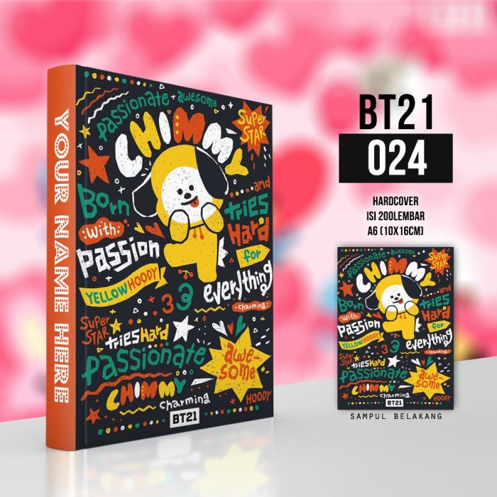 

[RESTOCK] Notebook BTS BT21 Doodle Lucu Tata Mang Chimmy Shooky Cooky Koya RJ - BT21-024