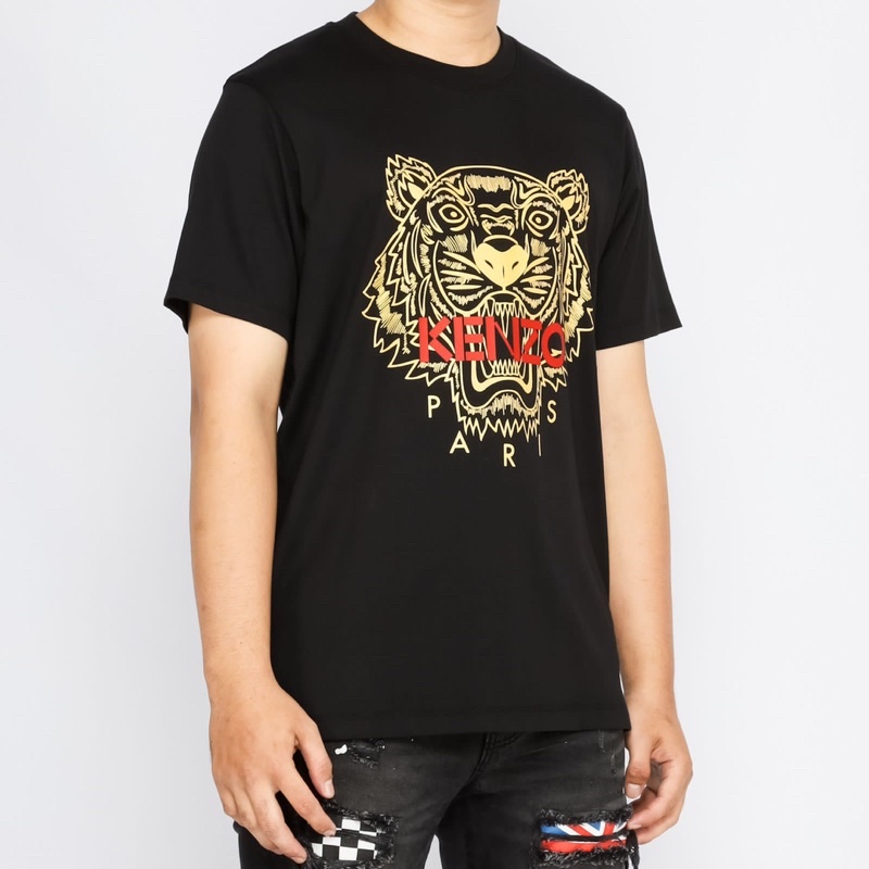 Ken. Tiger Tshirt Black/Gold
