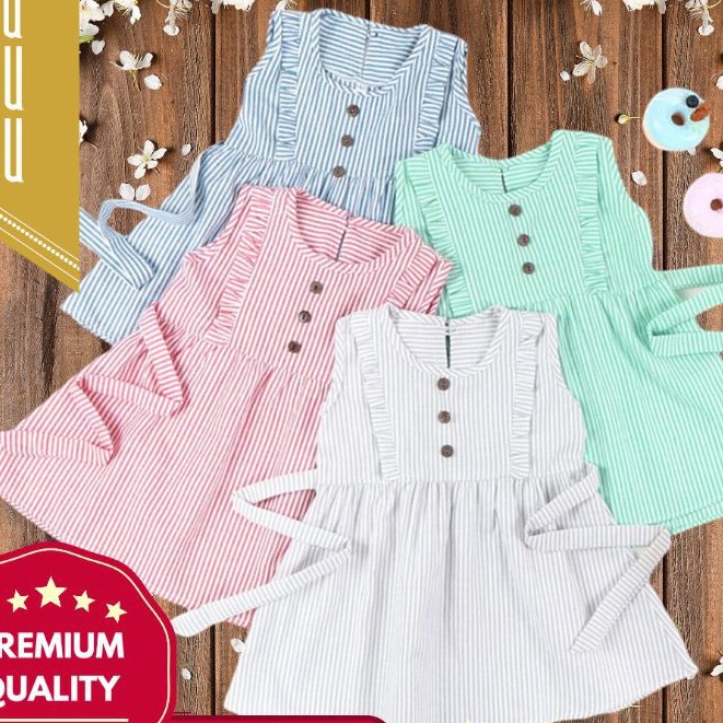 Setelan Baju Rok - Pakaian Mini Dress Bayi Anak Balita Perempuan katun High Quality 1-3 th