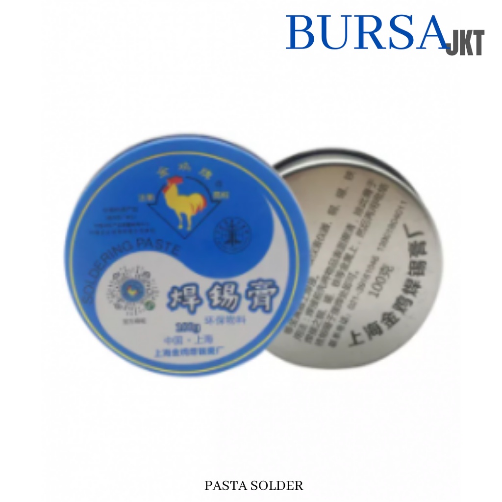 PASTA SOLDER BEBAS TIMAH MINYAK SOLDERING PASTE FLUX ROSIN KOTAK BIRU 100 G