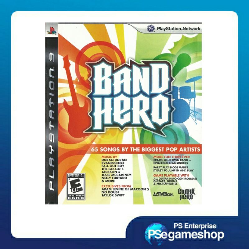 Ps3 Band Hero featuring Taylor Swift - ( Eng / noseal ) preloved