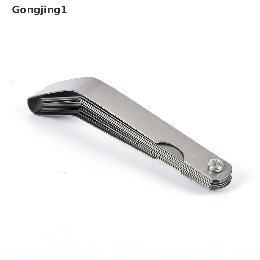 Gongjing1 Alat Pengukur Celah Gap Filler Metric 16 Bilah 0.127-0.508mm