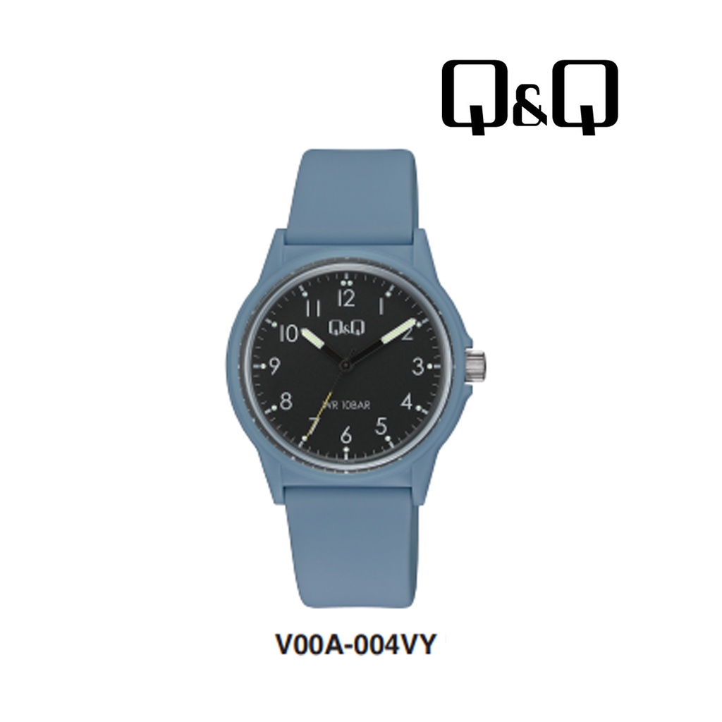 Jam Tangan Pria Sporty Casual Karet Rubber Analog Original Q&amp;Q QnQ QQ V00A Series