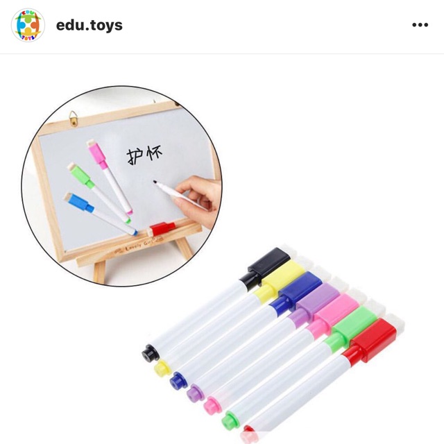 

6pc Non permanent marker for kids whiteboard spidol