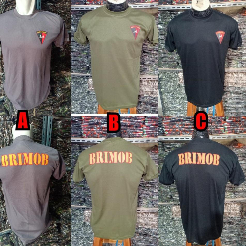 Kaos brimob / kaos dalaman brimob / kaos tangan pendek brimob ➝➘ ➣ _